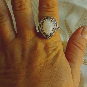 Elegant Pear Shaped Opal Ring